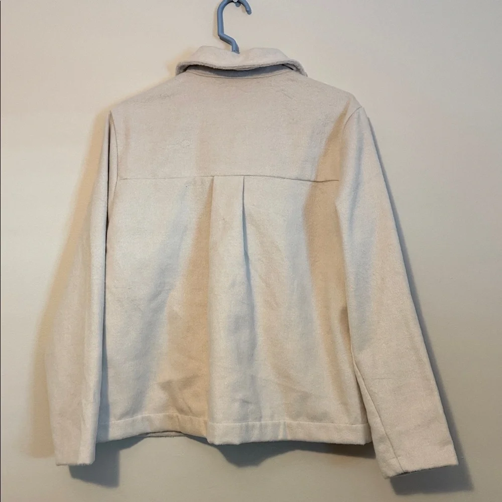Banana Republic women’s size medium cream snap jacket. NWT Great - Picture 6 of 6